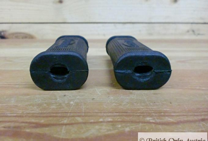 Triumph Rear Footrest Rubber with Logo /Pair