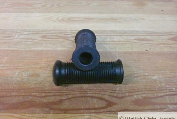 Velocette Footrest Rubbers / Pair with Logo