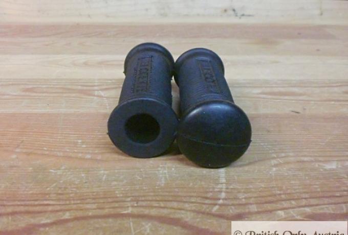 Velocette Footrest Rubbers / Pair with Logo