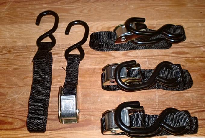 Motorcycle Tie Down Strap 1" x 2 Meter / Set 4 pieces. For Motorcycle Transport.
