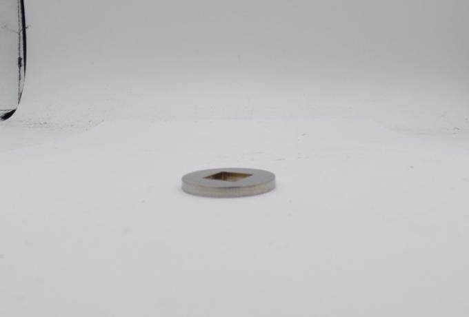 Velocette Square Hole Washer for Footrest Bar Stainless