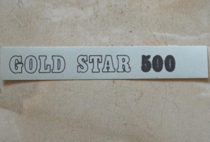 BSA Abziehbild "GOLD STAR 500" für Seitenabdeckung 1971