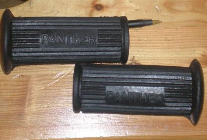 Panther Footrest Rubber with Logo/Pair