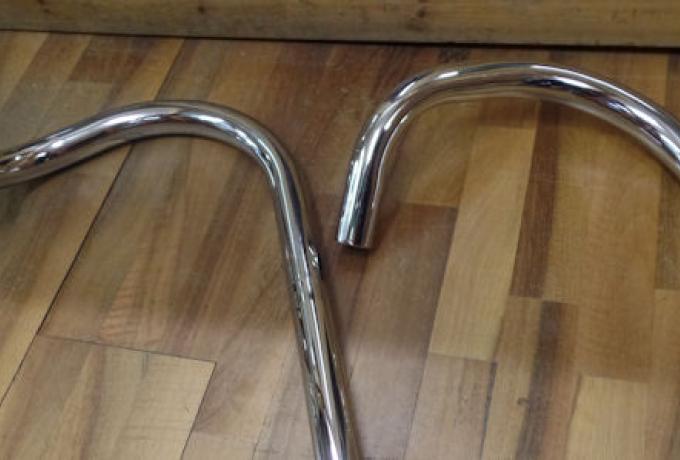 Rudge Racing Exhaust Pipes 1 1/2" -38mm /Pair, chromed