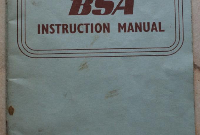 BSA Instruction Manual 175ccm Silver Bantam / 175ccm Bantam de luxe Model D7, Handbuch