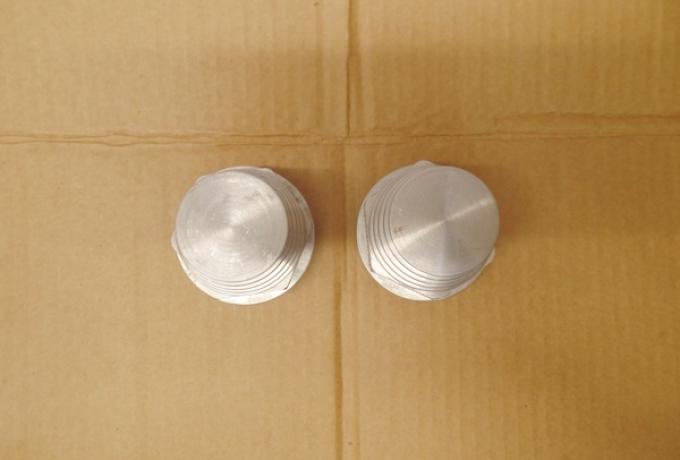 Brough Superior Ventilabdeckung 5 Rippen-bearbeitet/Set 2 Stk.