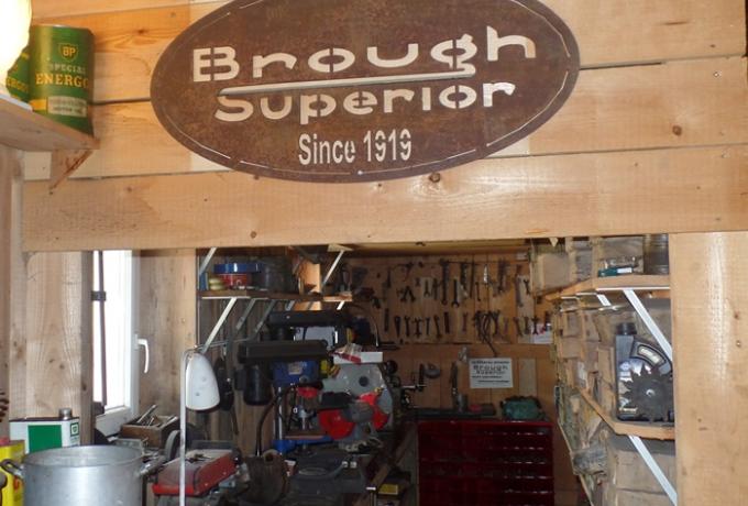 Brough Superior sign metal