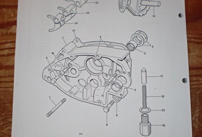 Triumph Replacement Parts Catalogue for 1974 Models Bonneville 750, Tiger 750, Copy