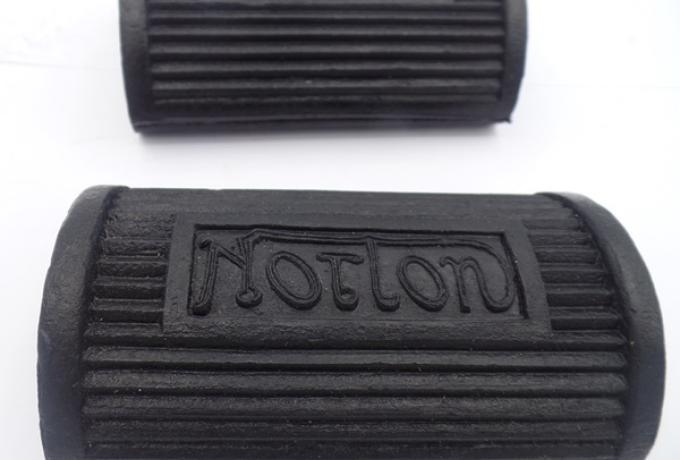 Norton Footrest Rubbers, pedal type 1920 style / Pair