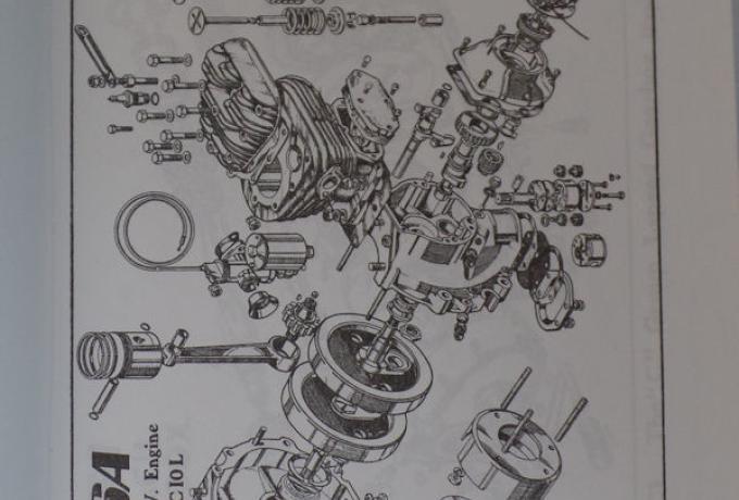BSA C10L 250 SV Service Sheet / Instruction Book