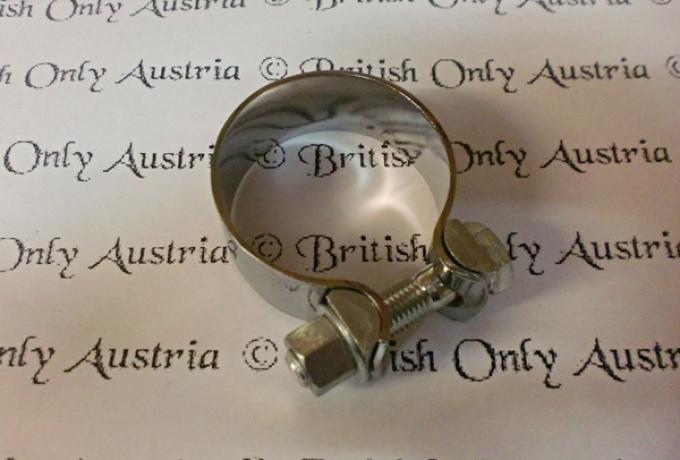 Triumph T120, TR6, Auspuffschelle 1 3/4"- 44mm, komplett - 1967