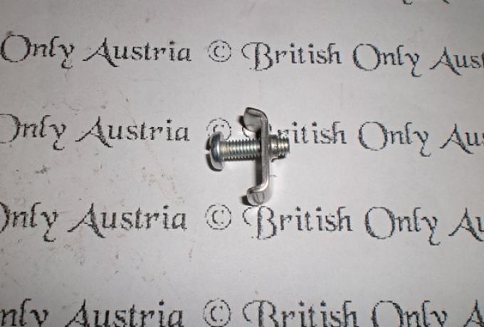 Headlamp Clip incl. Screw Lucas / Chrome