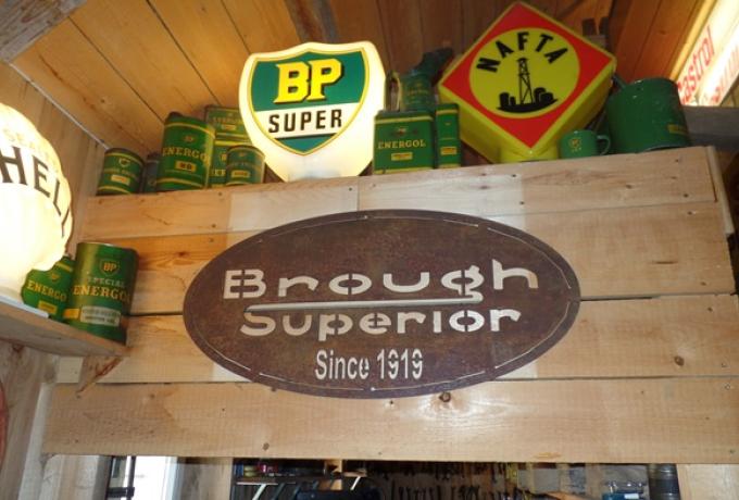 Brough Superior sign metal