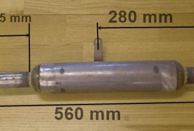 BSA WD M20 Silencer 1 3/4" unchromed 78mm