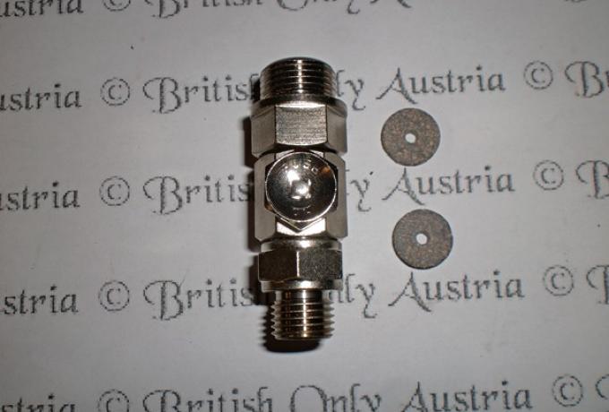Petrol Tap 3/8" BSP: 1/4" without sifter