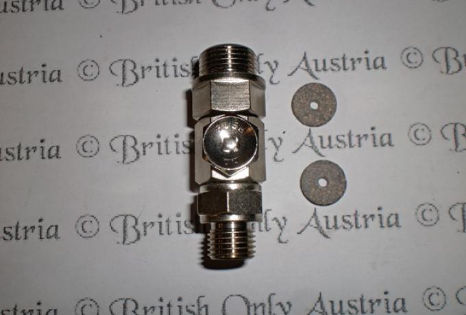 Benzinhahn 3/8" BSP: 1/4" ohne Filter