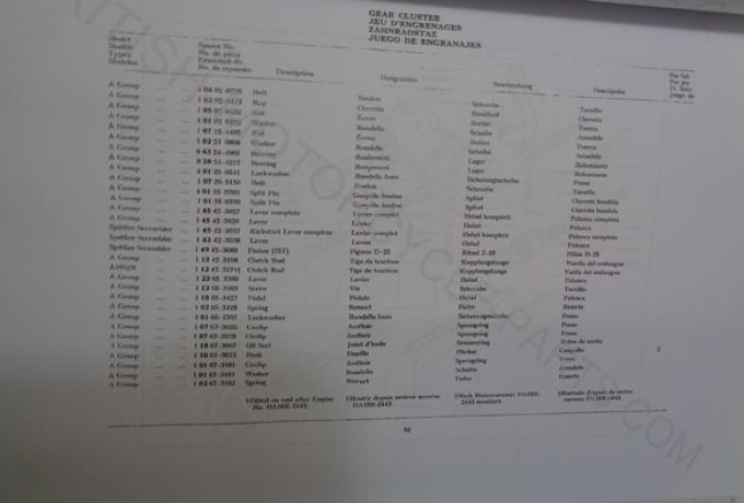 BSA Parts Book A7/A10 1960-