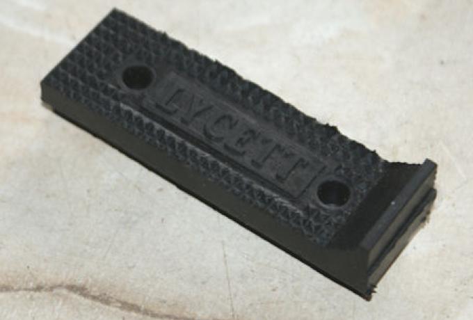 Lycett Footrest Rubber. Rear. Pillion.