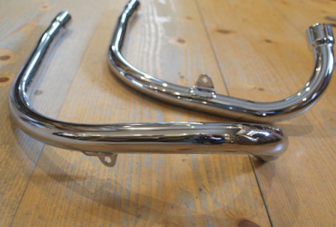 Exhaust Pipes Triumph T100 unbalanced 1967-68/Pair
