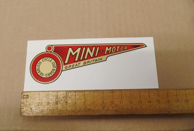 Scott Mini Motor Abziehbild 