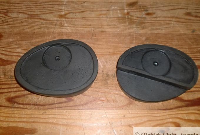 Sunbeam Kniegummi oval  mit Ausschnitt /Paar 