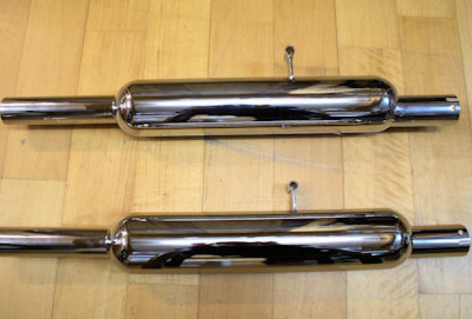 Triumph 3T 350cc 1 1/2"-38mm 1946 on Rigid/S/Hub, Silencer / Pair