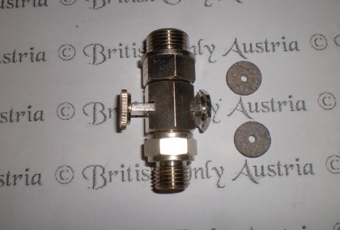Benzinhahn 3/8" BSP: 1/4" ohne Filter