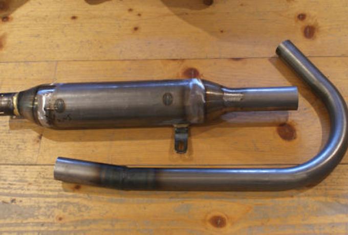 Norton 16H WD Auspuffanlage 1 5/8" unverchromt /Set 1939-45