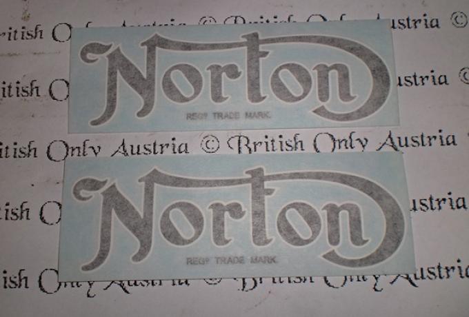 Norton Aufkleber für Tank / Paar