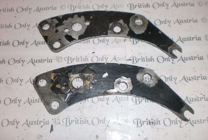 Triumph front engine plates. Holder / Pair used