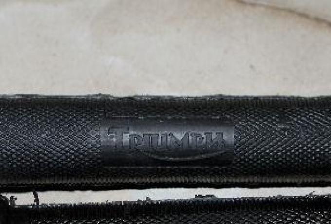 Triumph Handlebars Rubber with Logo 7/8" x 140mm 