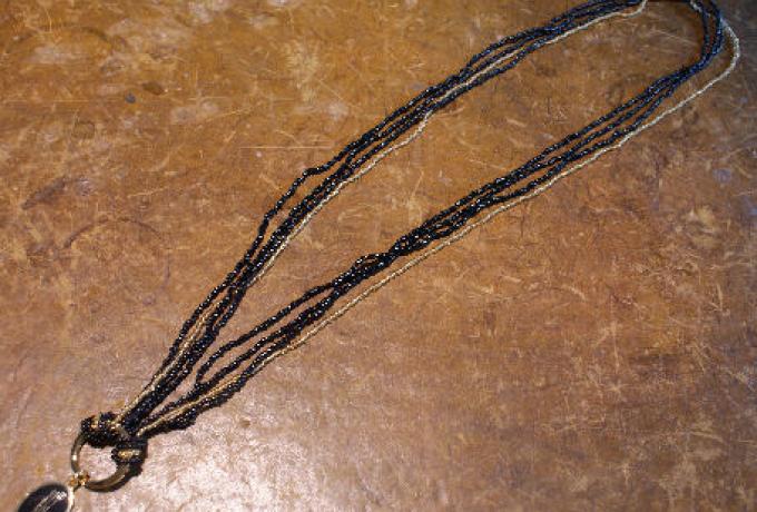 Brough Superior Lange Perlen Halskette