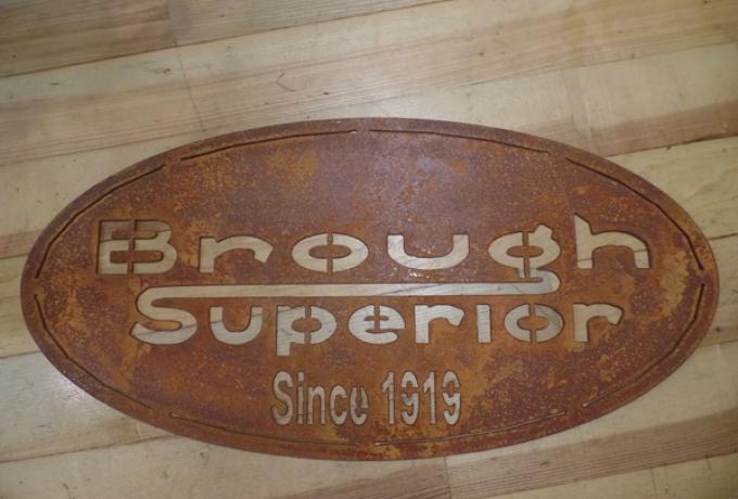 Brough Superior Schild Metall