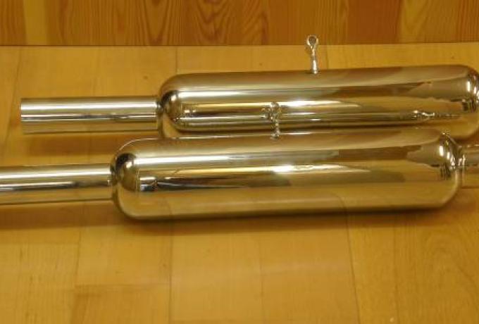 Triumph Silencers 500, 650cc Rigid and Sprunghubmod. /Pair