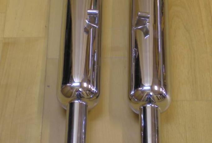 Triumph Silencers 500, 650cc Rigid and Sprunghubmod. /Pair