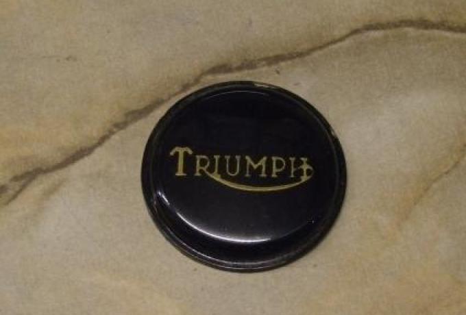 Triumph Petrol Tank Grommet Badge Black/Gold 