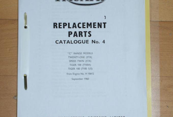 Triumph Replacement Parts Catalogue No. 4