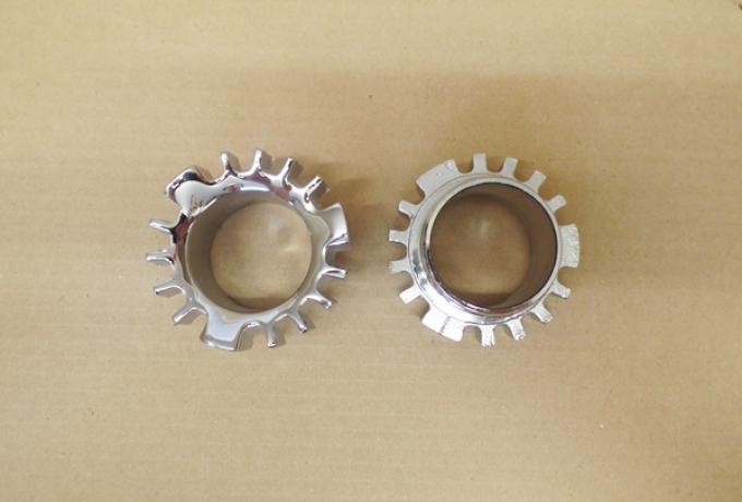 Norton Exhaust Nut/Finned Clip/Cooling Fin/Clamp, 850cc 1 5/8"