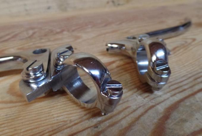 Brough Superior / Norton Brake and Clutch Lever 7/8" - 22mm / Pair Amal Type