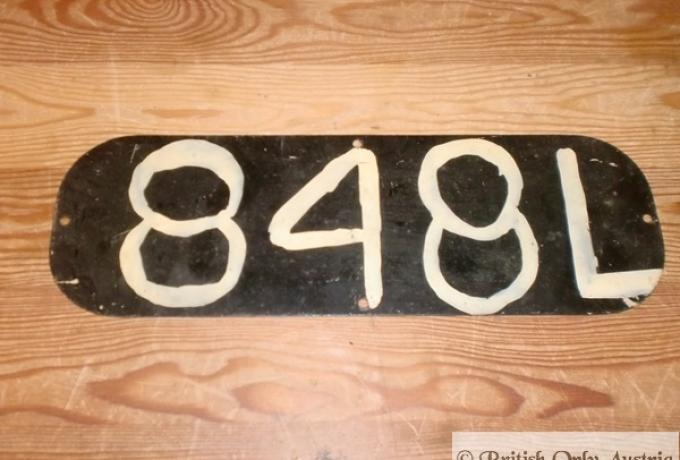 Number Plate used