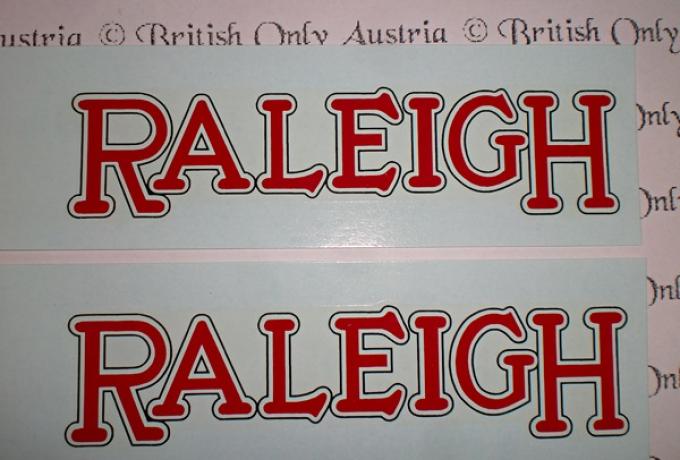 Raleigh Abziehbild für Tank 1928 / Paar