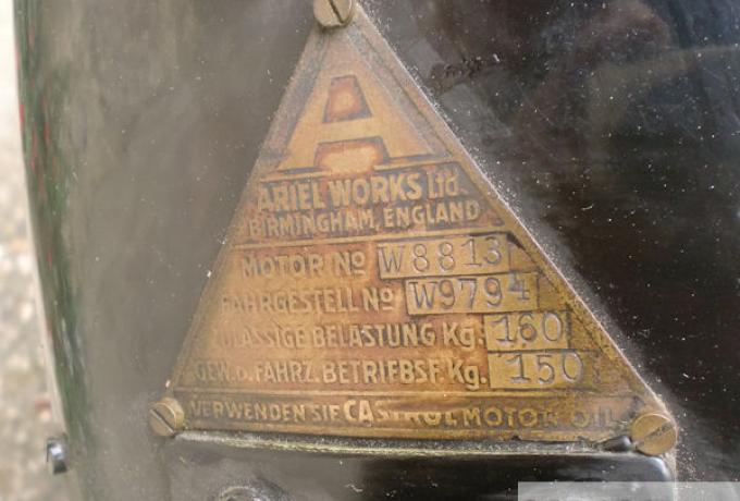 Ariel Model B 557cc 1927