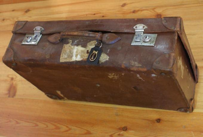 Brough Superior Vintage Leather Traveling Suitcase