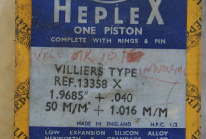 Villiers Type Heplex Piston 55mm +040 NOS