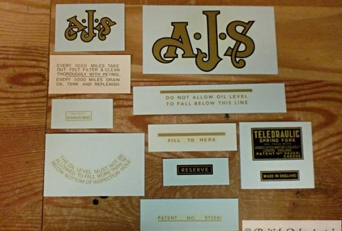 AJS 16M/Model 18 500cc Transfer Set 1954