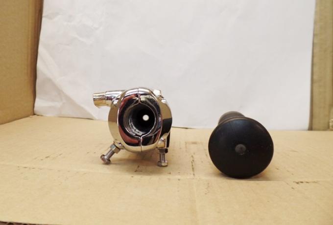 Twist Twin/Throttle Grip with Rubbers Amal Replica 7/8" - 22mm new