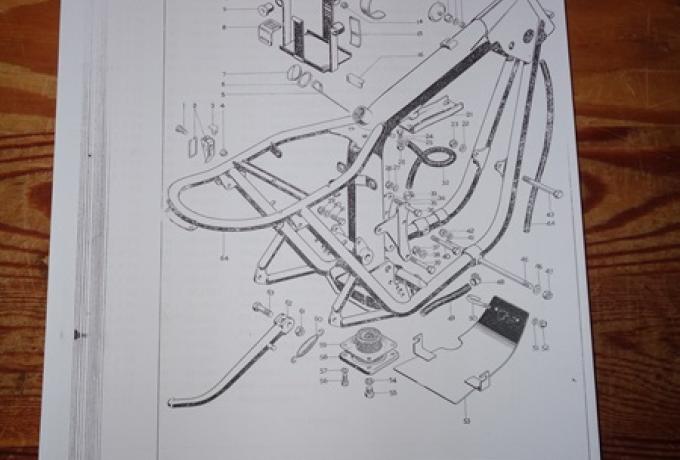 BSA Replacement Parts List 650cc Models 1971, Copy