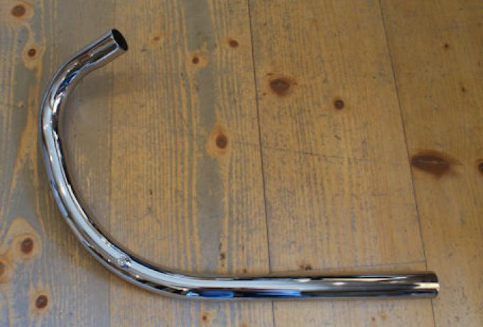 Matchless G80 Exhaust Pipe Alloy Head, Rigid Frame 500cc 1949-52, 1 3/4"-44mm
