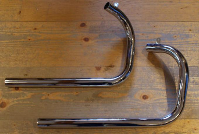 BSA Blue Star Auspuffrohre/Auspuffkrümmer 1 3/4" /Paar