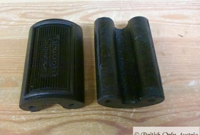 Brough Superior Fußrast- Pedalgummi /Paar